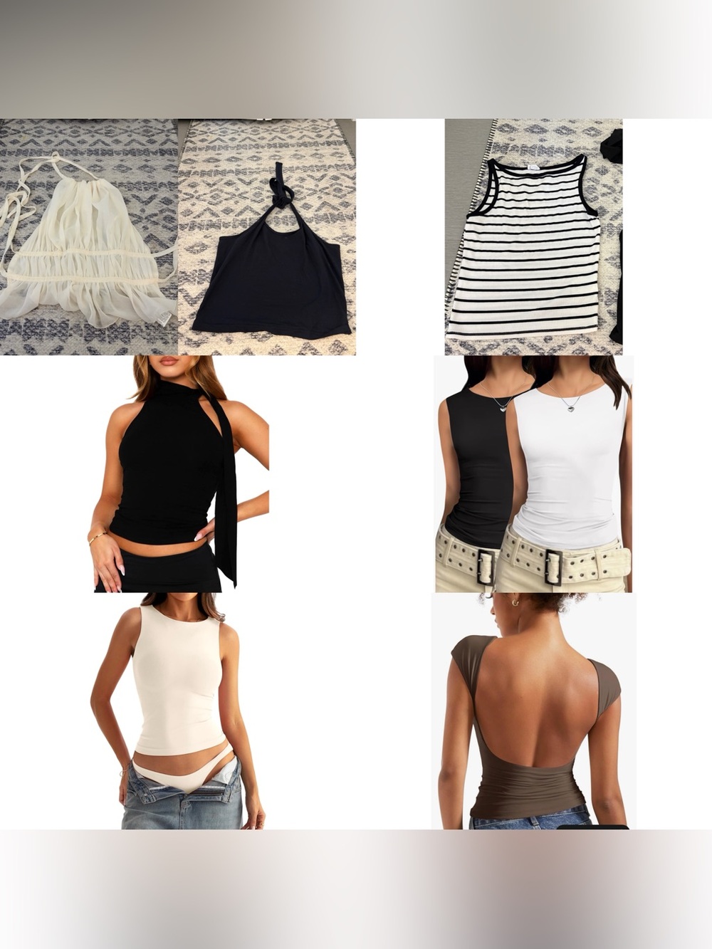 All EIGHT Skin tight Going out Tops